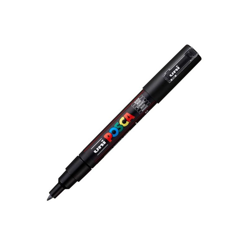 (285098000) POSCA MARCADOR  PC-1M NO PERMANENTE PUNTA FINA 0.7-1MM NEGRO