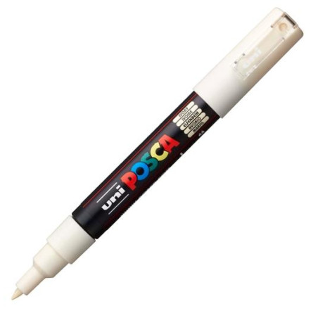 (285239000) POSCA MARCADOR  PC-1M NO PERMANENTE PUNTA FINA 0.7-1MM MARFIL