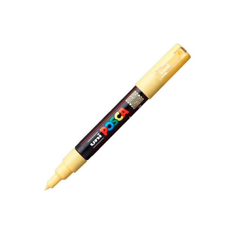 (285254000) POSCA MARCADOR  PC-1M NO PERMANENTE PUNTA FINA 0.7-1MM AMARILLO PAJIZO