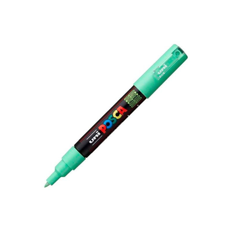 (285049000) POSCA MARCADOR  PC-1M NO PERMANENTE PUNTA FINA 0.7-1MM VERDE CLARO