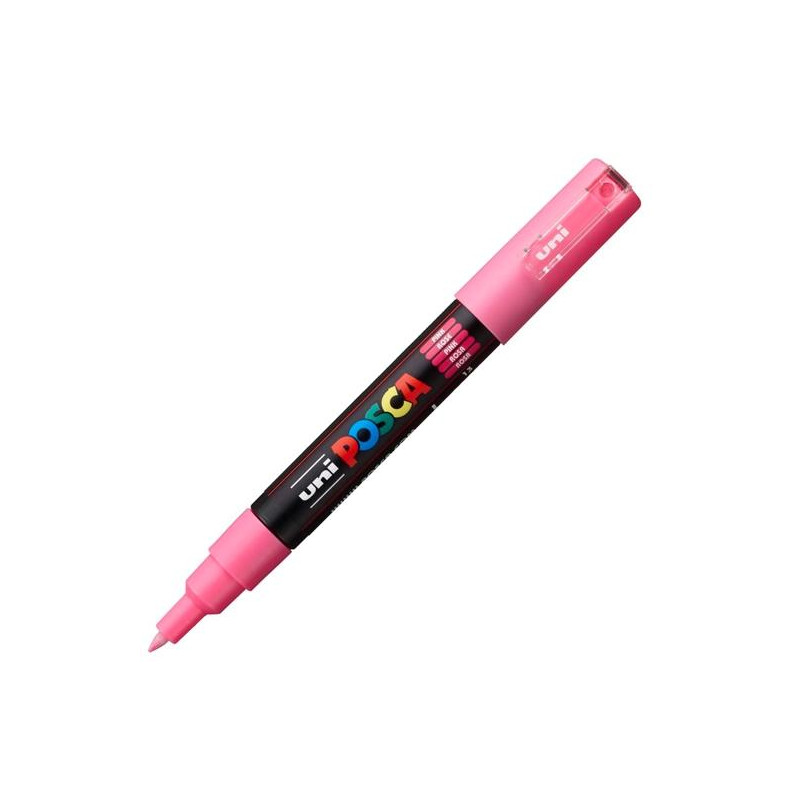 (285064000) POSCA MARCADOR  PC-1M NO PERMANENTE PUNTA FINA 0.7-1MM ROSA