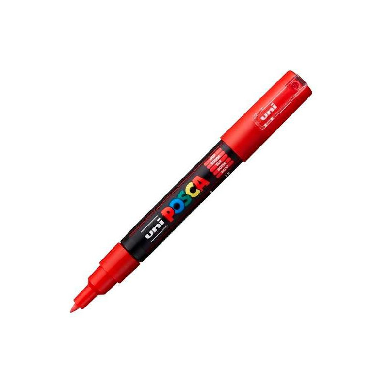 (285072000) POSCA MARCADOR  PC-1M NO PERMANENTE PUNTA FINA 0.7-1MM ROJO