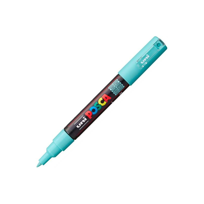 (285171000) POSCA MARCADOR  PC-1M NO PERMANENTE PUNTA EXTRAFINA 0.7-1MM VERDE MARINO