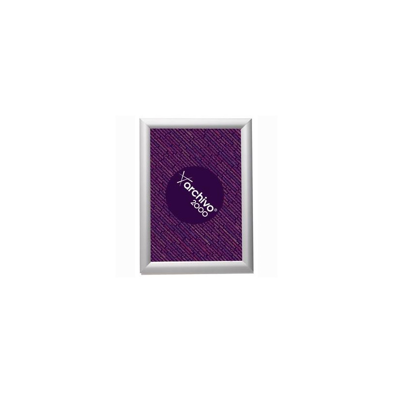 (64003PT) ARCHIVO 2000 EXPOSITOR MURAL CON MARCO MONTABLE DIN A3 VERTICAL / HORIZONTAL 10X330X450 MM PLATA