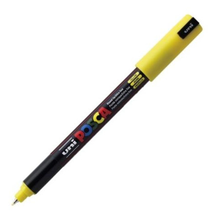 (289751000/317776000) POSCA MARCADOR  PC-1MR NO PERMANENTE PUNTA EXTRAFINA 0.7MM  AMARILLO