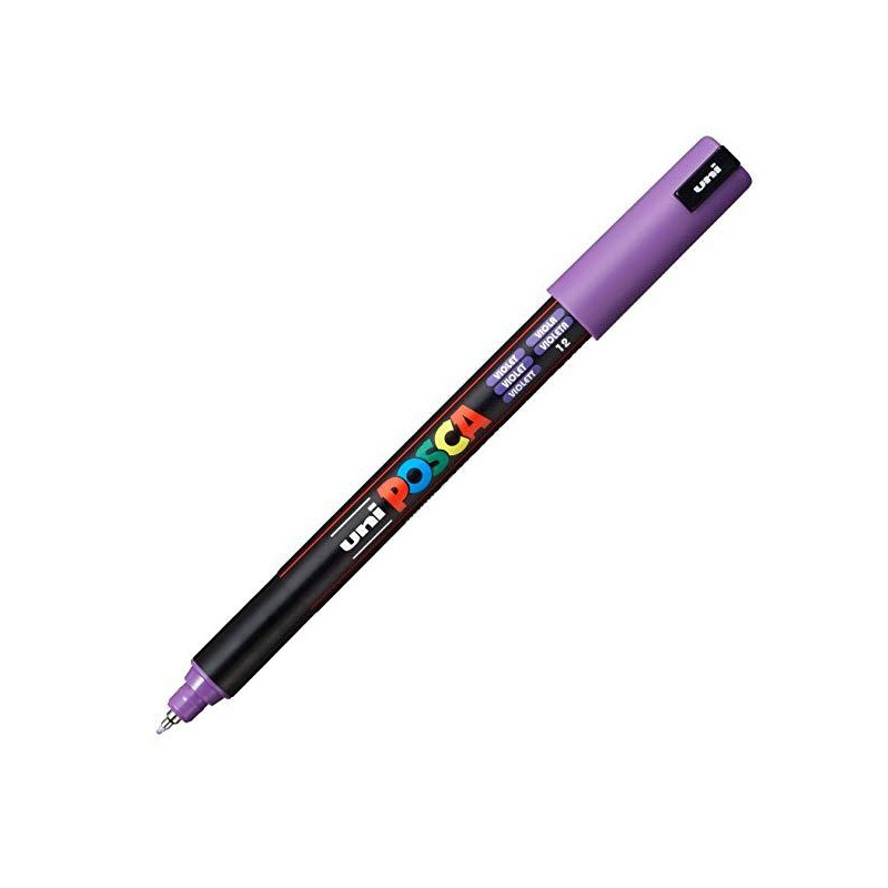 (289793000/317818000) POSCA MARCADOR  PC-1MR NO PERMANENTE PUNTA EXTRAFINA 0.7MM VIOLETA