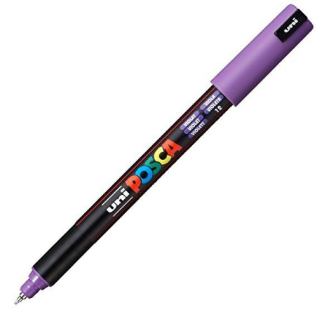 (289793000/317818000) POSCA MARCADOR  PC-1MR NO PERMANENTE PUNTA EXTRAFINA 0.7MM VIOLETA