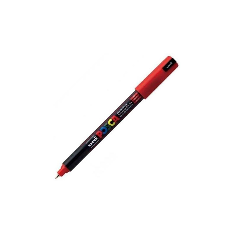 (289819000/317834000) POSCA MARCADOR  PC-1MR NO PERMANENTE PUNTA EXTRAFINA 0.7MM ROJO