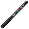 (289827000/317842000) POSCA MARCADOR  PC-1MR NO PERMANENTE PUNTA EXTRAFINA 0.7MM  NEGRO