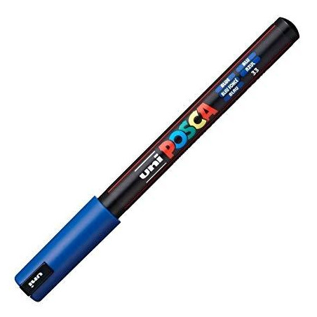 (289835000/317859000) POSCA MARCADOR  PC-1MR NO PERMANENTE PUNTA EXTRAFINA 0.7MM AZUL