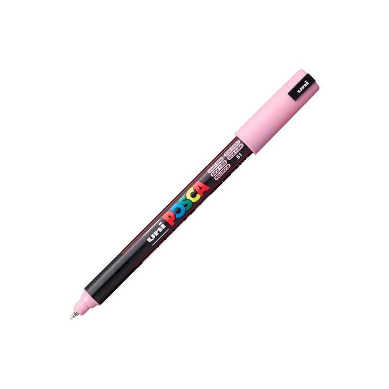 (289942000/317966000) POSCA MARCADOR  PC-1MR NO PERMANENTE PUNTA EXTRAFINA 0.7MM  ROSA CLARO