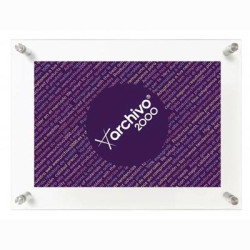 (65404 CS TP) ARCHIVO 2000 EXPOSITOR MURAL CON TALADROS METRAQUILATO ULTRATRANSPARENTE VERTICAL / HORIZONTAL 35X240X330 MM