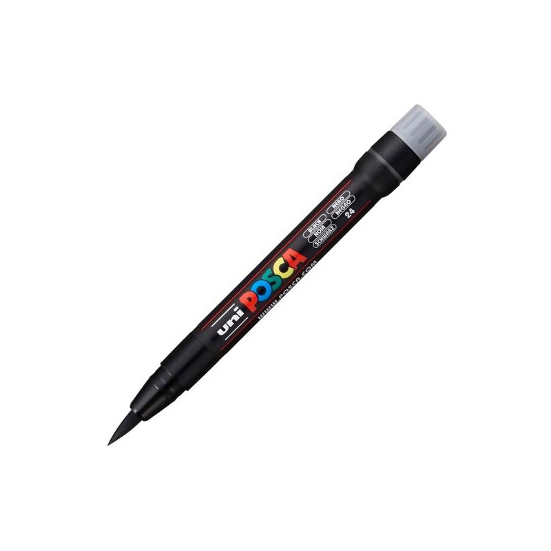 (300384000) POSCA MARCADOR  PCF-350 NO PERMANENTE PUNTA ACRÍLICA ESTILO PINCEL NEGRO