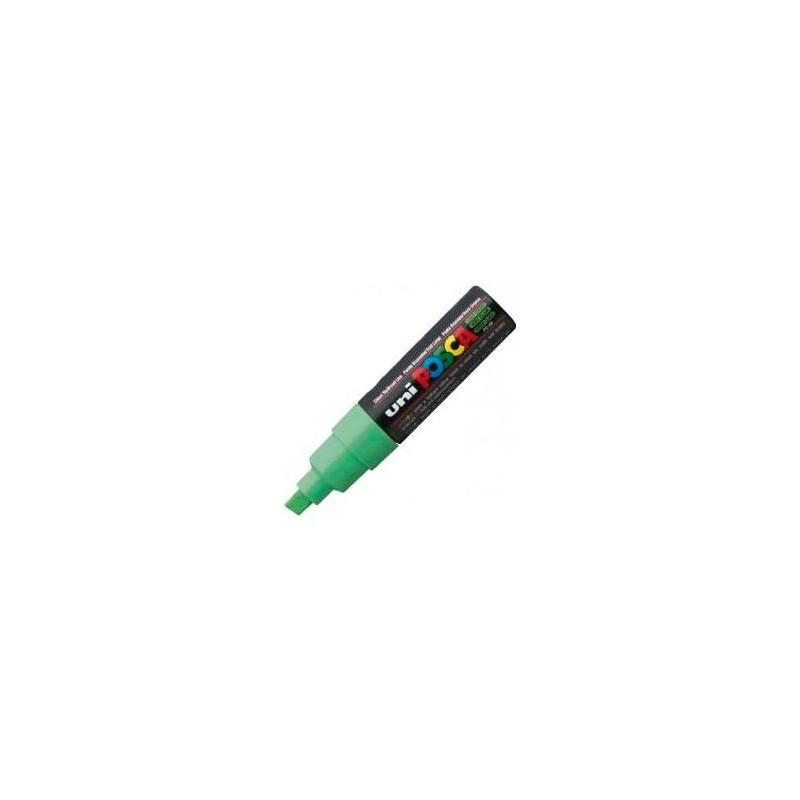 (300467000) POSCA MARCADOR  PC-8K NO PERMANENTE PUNTA BISELADA 8.0MM VERDE CLARO