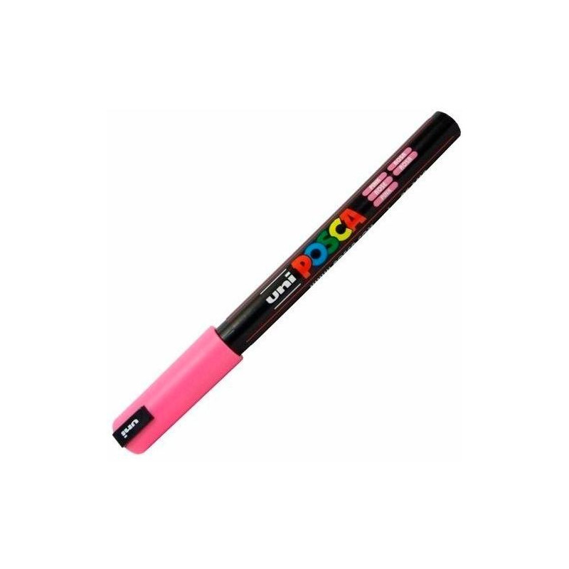 (289801000/317826000) POSCA MARCADOR  PC-1MR NO PERMANENTE PUNTA EXTRAFINA 0.7MM ROSA
