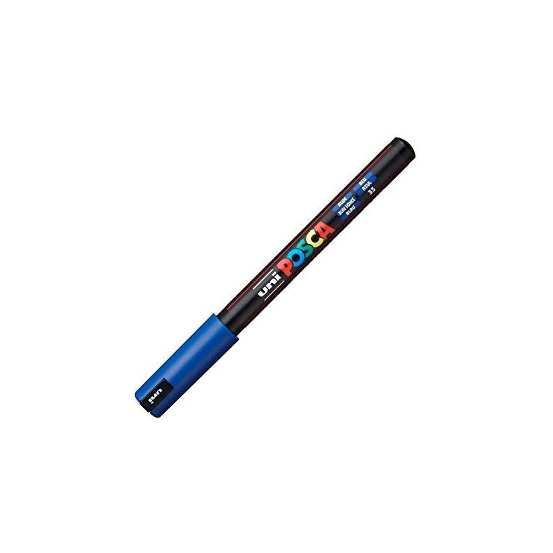 (289835000/317859000) POSCA MARCADOR  PC-1MR NO PERMANENTE PUNTA EXTRAFINA 0.7MM AZUL