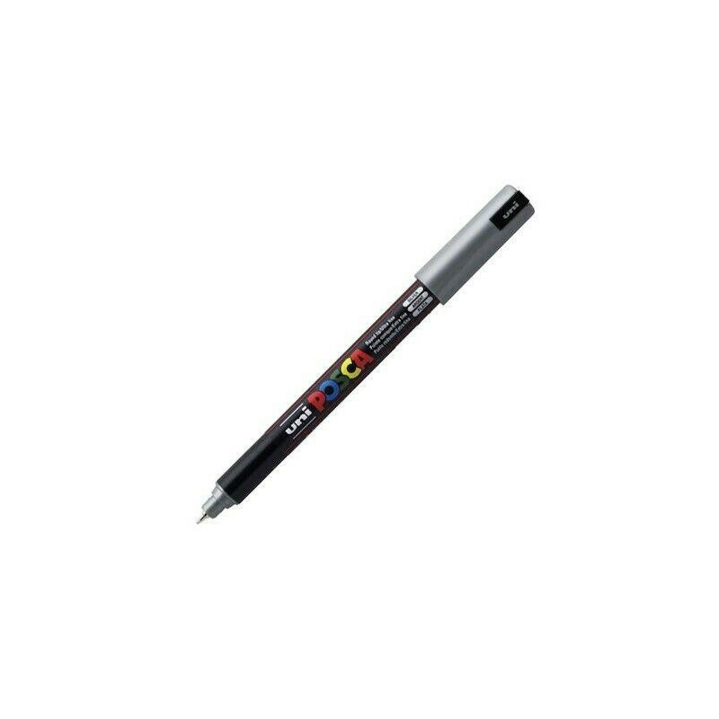 (289884000/317909000) POSCA MARCADOR  PC-1MR NO PERMANENTE PUNTA EXTRAFINA 0.7MM PLATA