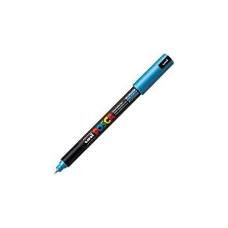 (289892000/317917000) POSCA MARCADOR  PC-1MR NO PERMANENTE PUNTA EXTRAFINA 0.7MM AZUL METÁLICO