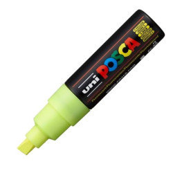(300624000) POSCA MARCADOR  PC-8K NO PERMANENTE PUNTA BISELADA 8.0MM AMARILLO FLUOR