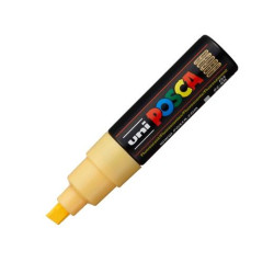 (300673000) POSCA MARCADOR  PC-8K NO PERMANENTE PUNTA BISELADA 8.0MM NARANJA CLARO FLUOR