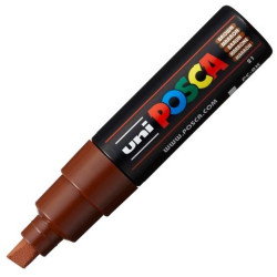 (300541000) POSCA MARCADOR  PC-8K NO PERMANENTE PUNTA BISELADA 8.0MM MARRÓN