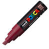 (300608000) POSCA MARCADOR  PC-8K NO PERMANENTE PUNTA BISELADA 8.0MM ROJO VINO
