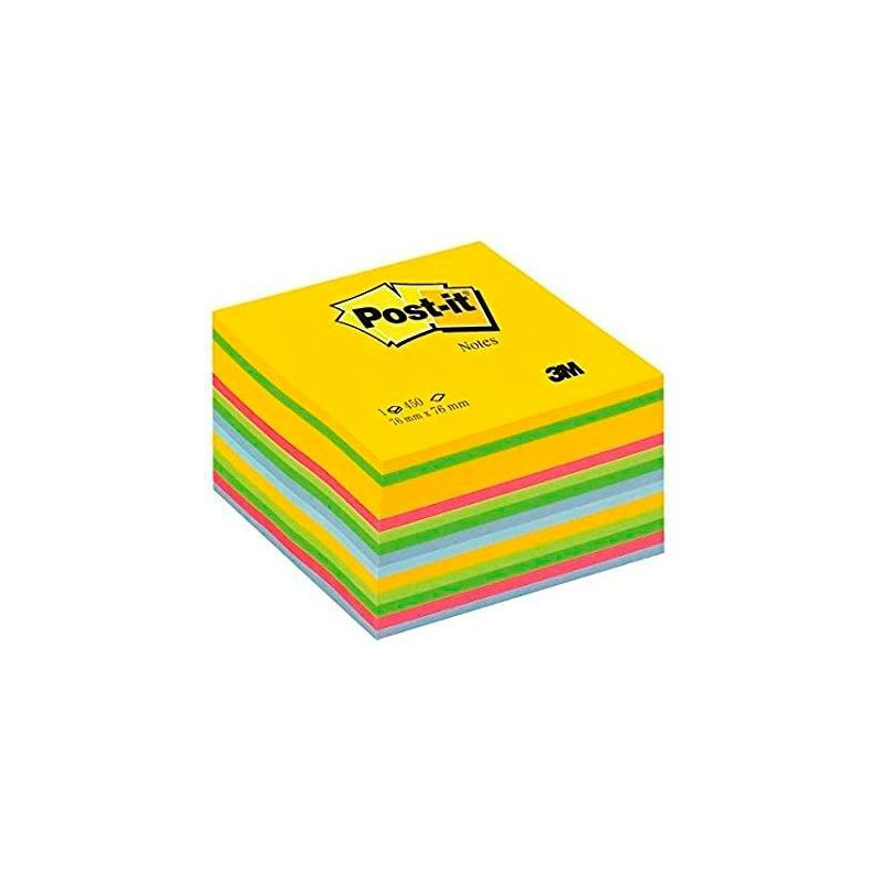 (7100172383) POST-IT CUBO DE NOTAS ADHESIVAS COLORES ULTRA  450 HOJAS 76X76