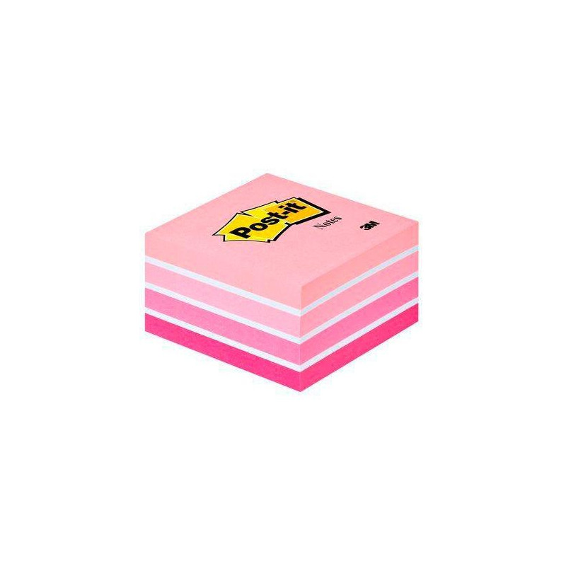 (7100172384) POST-IT CUBO DE NOTAS MULTICOLOR 5X90 HOJAS 76X76 TONOS ROSA PASTEL