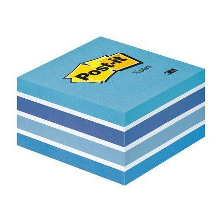 (7100172385) POST-IT CUBO DE NOTAS MULTICOLOR 5X90 HOJAS 76X76 TONOS AZUL PASTEL