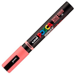 (311860000) POSCA MARCADOR PC-5BR BRUSH PUNTA M SEMIFLEXIBLE ROSA CORAL