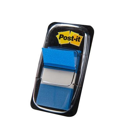 (7100089834 / 680-2) POST-IT INDEX 680 DISPENSADOR 1X50 AZUL -12U-