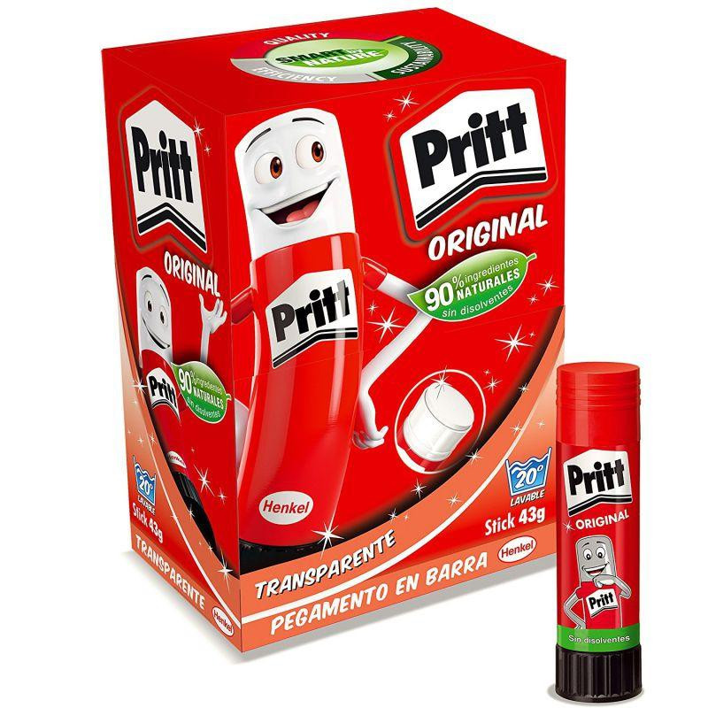 (1584626) PRITT PEGAMENTO EN BARRA 43GR TRANSPARENTE CAJA EXPOSITORA -15 UD-