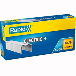 (24869000) RAPID GRAPAS STRONG ELECTRIC 65/6 GALVANIZADAS CAJA DE 5000