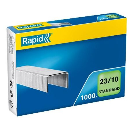 (24869300) RAPID GRAPAS ESTÁNDAR 23/10 GALVANIZADAS CAJA DE 1000