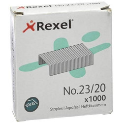(2100926) REXEL GRAPAS 23/20 GALVANIZADAS -CAJA DE 1000-