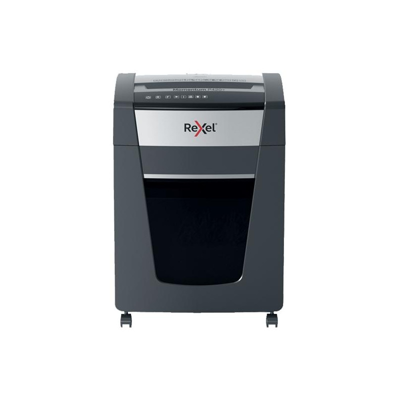 (2021420XEU) REXEL DESTRUCTORA MANUAL MOMENTUM EXTRA P420+ NEGRO/PLATA