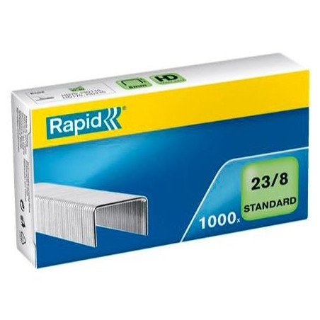 (24869200) RAPID GRAPAS ESTÁNDAR 23/8 GALVANIZADAS -CAJA DE 1000-