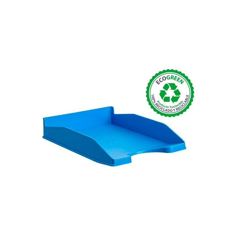 (742 LG) ARCHIVO 2000 BANDEJA ARCHIVO 2000 APILABLE EN 3 POSICIONES FONDO LISO FORMATO DIN A4 Y FOLIO 345X255X60 MM AZUL