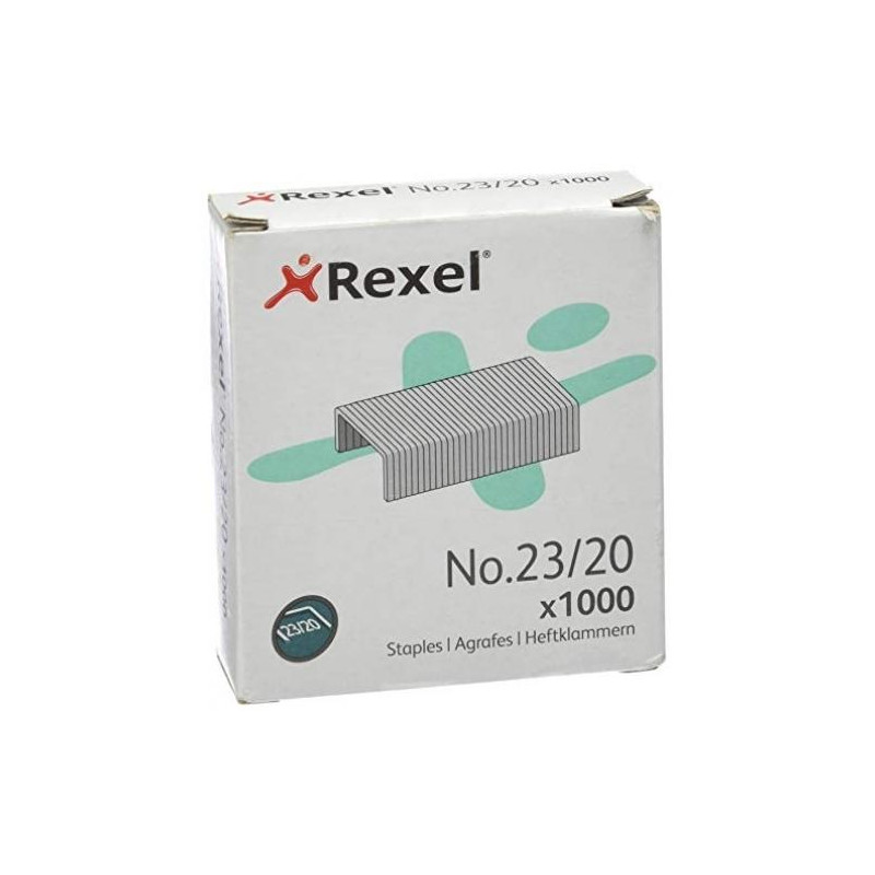 (2100926) REXEL GRAPAS 23/20 GALVANIZADAS -CAJA DE 1000-