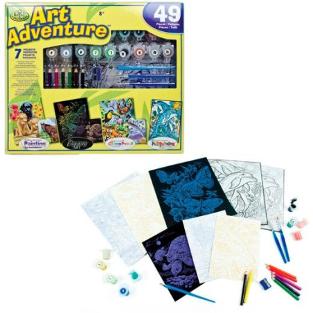 (AVS-101) ROYAL LANGNICKEL JUEGO DE ARTE ADVENTURE SUPER VALUE 7 PROYECTOS