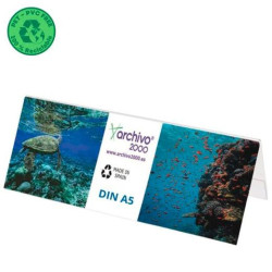 (80405V CS TP) ARCHIVO 2000 PORTANOMBRES DE SOBREMESA FLEXIBLE DIN A5 PET 100% RECICLABLE CRISTAL TRANSPARENTE