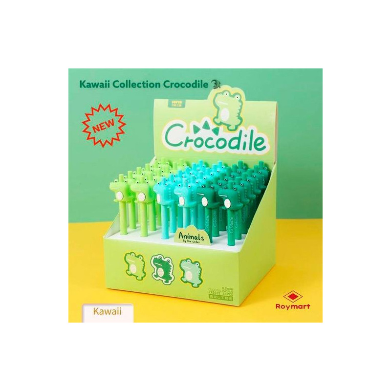 (EZV-2901) ROYMART BOLIS COCODRILO CLICK PEN SURTIDOS EXPOSITOR 36 UD