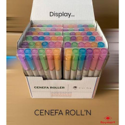 (AB-0206) ROYMART ROTULADORES CENEFA ROLLER SET C/SURTIDOS EXPOSITOR CON 12 ESTUCHES DE 6 UD
