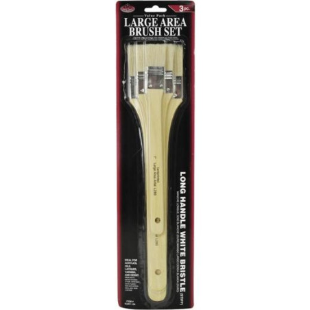 (RART-120) ROYAL LANGNICKEL SET DE 3 BROCHAS DE MANGO LARGO