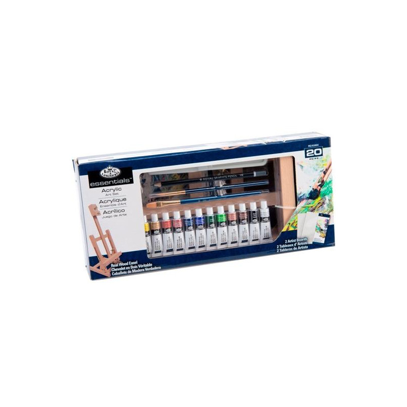 (REA5804) ROYAL LANGNICKEL JUEGO DE ARTE PINTURA ACRÍLICA ESTUCHE DE 20 PIEZAS