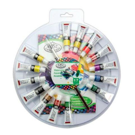 (RTN-181) ROYAL LANGNICKEL JUEGO DE ARTE PINTURA ACUARELA ESTUCHE 16 PIEZAS C/SURTIDOS