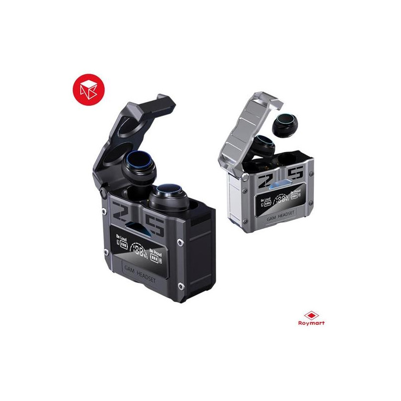 (AB-025) ROYMART AURICULARES M 25 TWS BLUETOOTH 5.0 SILVER COLOR