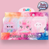 (EKL-2501) ROYMART LIBRETAS FLUFFY C/CANDADO 80H A5 8OGR SURTIDOS EXPOSITOR 12 UD