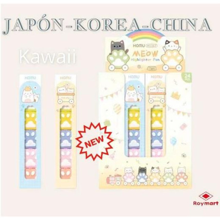 (EKW-002) ROYMART MARCADOR HUELLAS HAWAII COLORES SURTIDOS -120U-