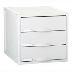 (8403C GS) ARCHIVO 2000 MÓDULO ARCHISYSTEM DE 3 CAJONES 356X316X303 MM GRIS